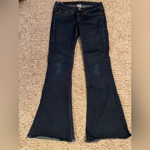 Women’s True Religion Low Rose Flare Legged Denim Jeans 28